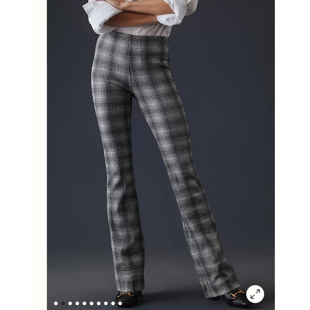 Maeve Anthropologie Glen Plaid Bootcut Pants Size Small